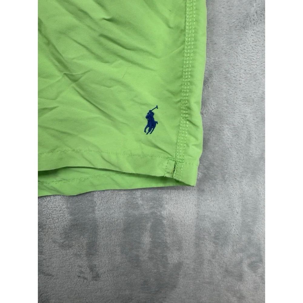 Polo Ralph Lauren‎ Shorts Green Lined Swim Trunks Men's Size M